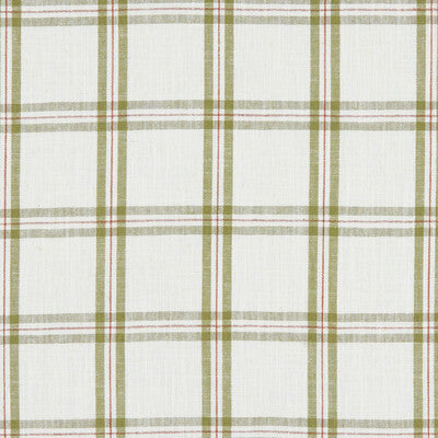 CLARKE AND CLARKE F1124/05.CAC.0 KELMSCOTT OLIVE Fabric - Eade's Wallpaper