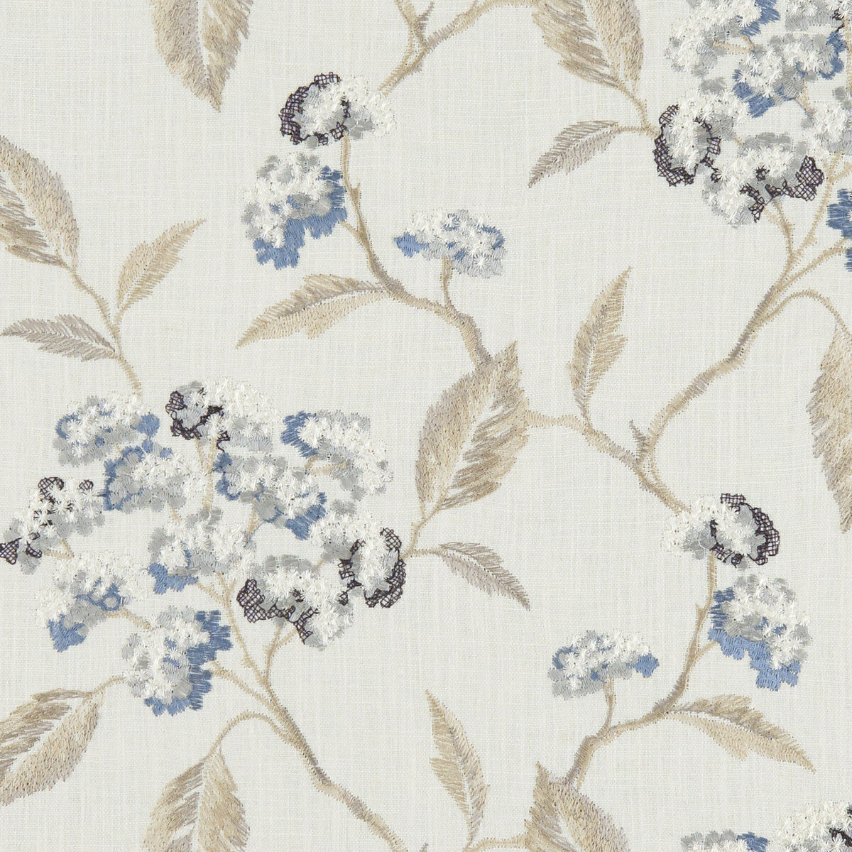 CLARKE AND CLARKE F1125/02.CAC.0 SUMMERBY DENIM Fabric - Eade's Wallpaper