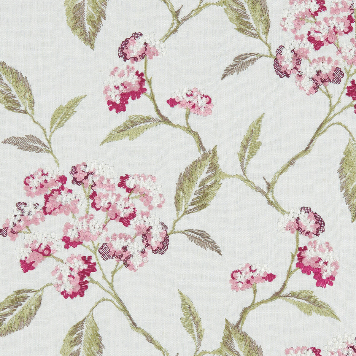 CLARKE AND CLARKE F1125/05.CAC.0 SUMMERBY RASPBERRY Fabric - Eade's Wallpaper