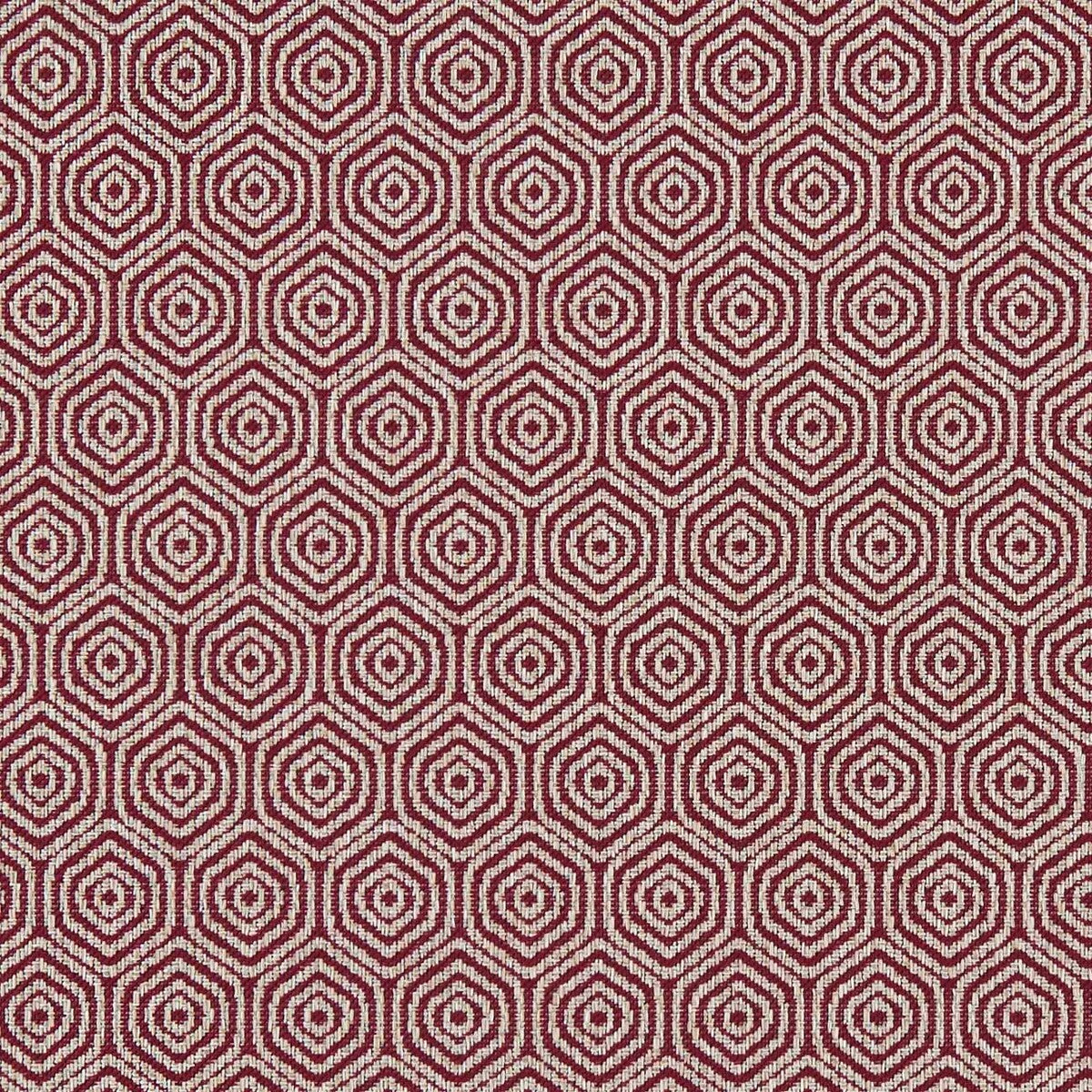 CLARKE AND CLARKE F1130/08.CAC.0 LUNAR RUBY Fabric - Eade's Wallpaper