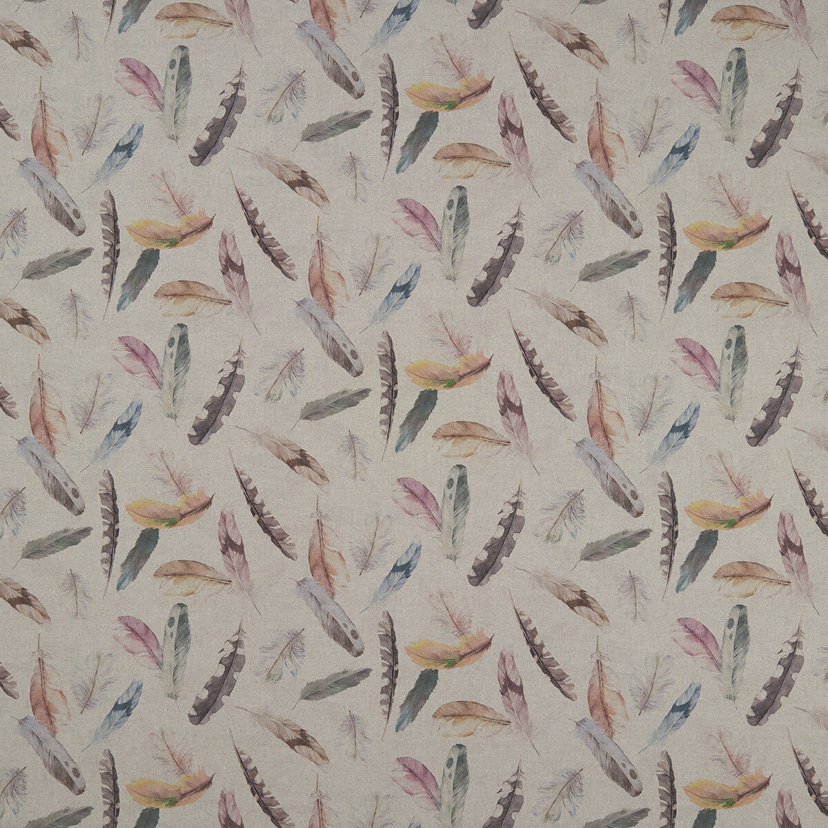 CLARKE AND CLARKE F1153/01.CAC.0 FEATHER NICA CREAM Fabric - Eade's Wallpaper