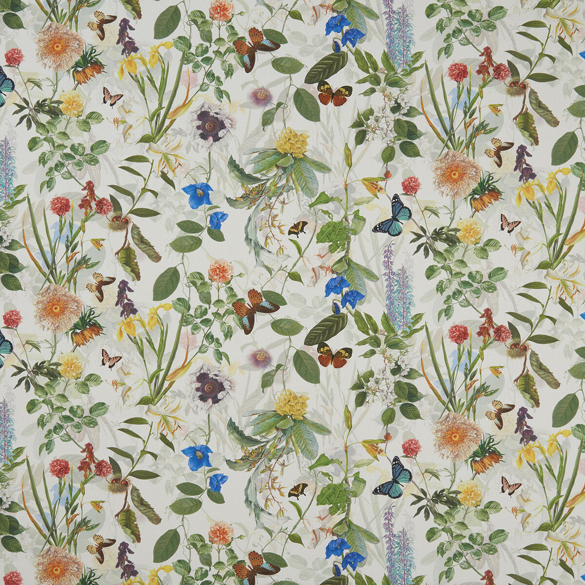 CLARKE AND CLARKE F1173/01.CAC.0 SECRET GARDEN CREAM Fabric - Eade's Wallpaper