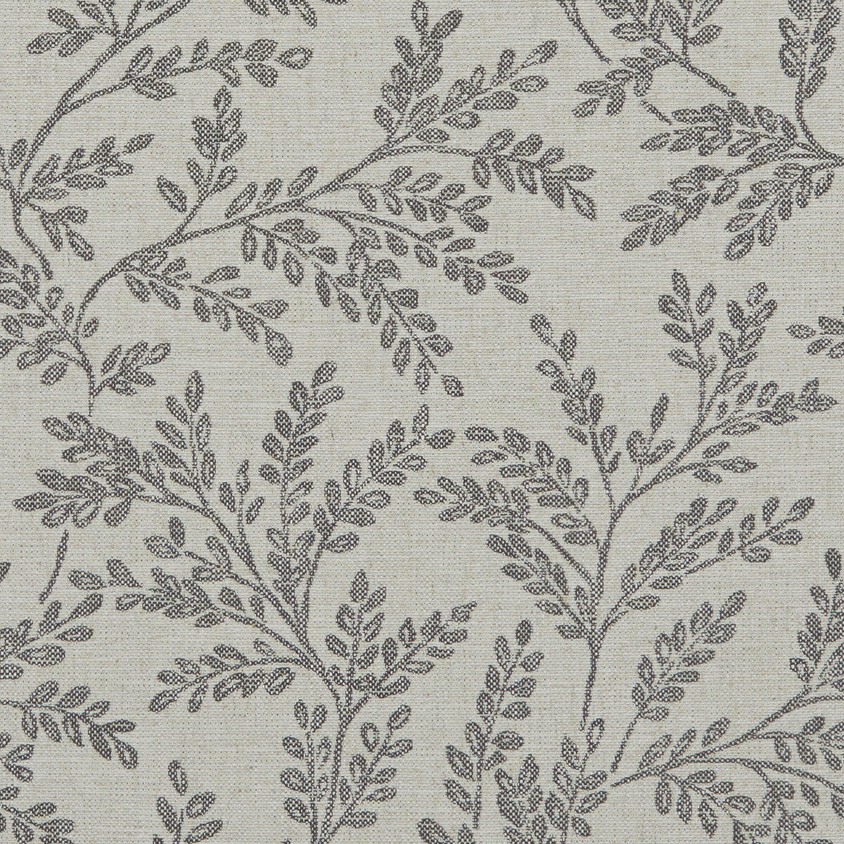 CLARKE AND CLARKE F1179/02.CAC.0 FERNDOWN CHARCOAL Fabric - Eade's Wallpaper