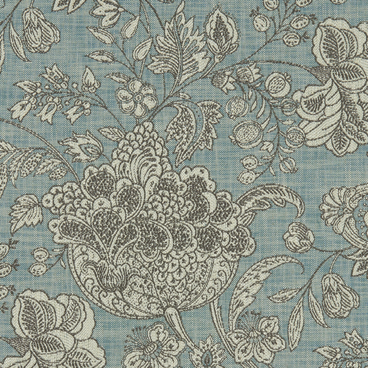 CLARKE AND CLARKE F1181/09.CAC.0 WOODSFORD TEAL Fabric - Eade's Wallpaper
