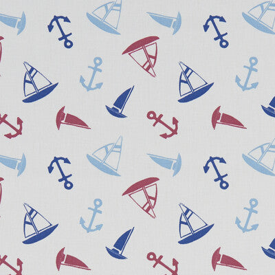 CLARKE AND CLARKE F1183/01.CAC.0 AHOY MARINE Fabric - Eade's Wallpaper