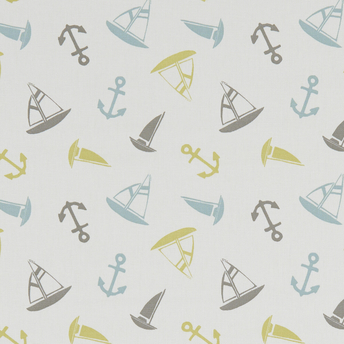 CLARKE AND CLARKE F1183/02.CAC.0 AHOY MINERAL Fabric - Eade's Wallpaper