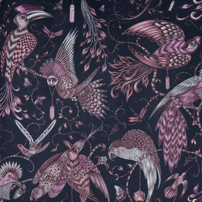 CLARKE AND CLARKE F1207/01.CAC.0 AUDUBON VELVET PINK Fabric - Eade's Wallpaper