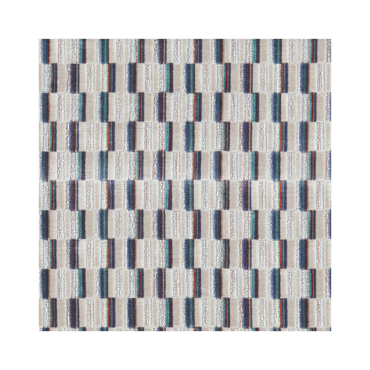 CLARKE AND CLARKE F1240/02.CAC.0 CUBIS KINGFISHER Fabric - Eade's Wallpaper