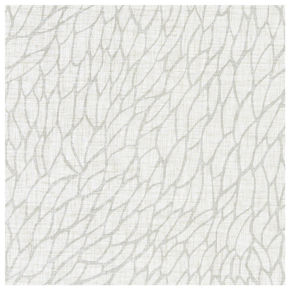CLARKE AND CLARKE F1278/01.CAC.0 CORALLINO SHEER CHALK/SILVER Fabric - Eade's Wallpaper