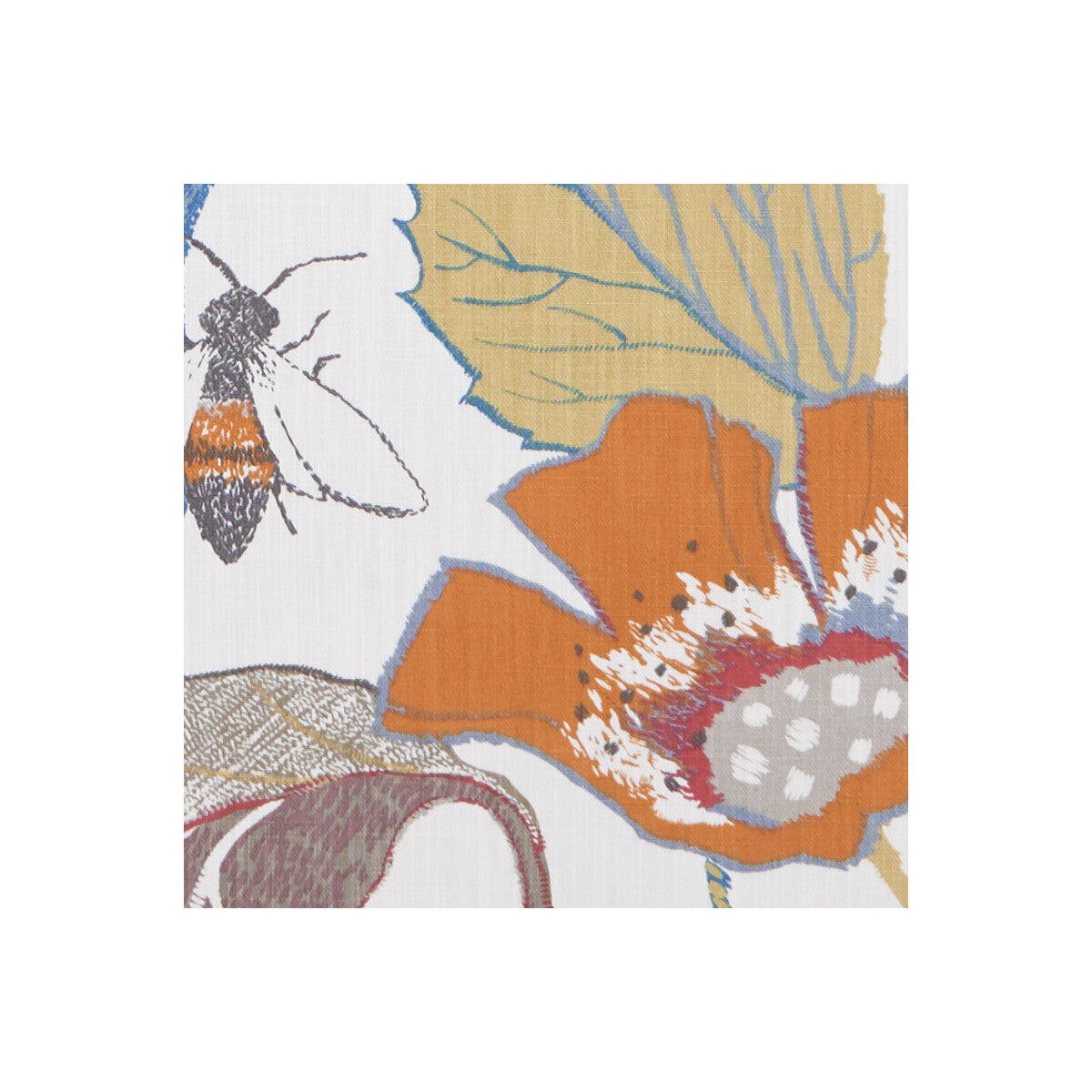 CLARKE AND CLARKE F1289/04.CAC.0 LOTUS SPICE Fabric - Eade's Wallpaper