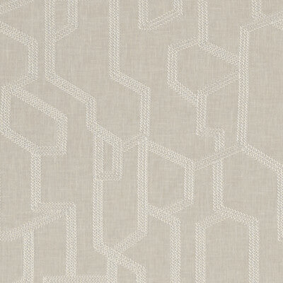 CLARKE AND CLARKE F1300/03.CAC.0 LABYRINTH LINEN Fabric - Eade's Wallpaper