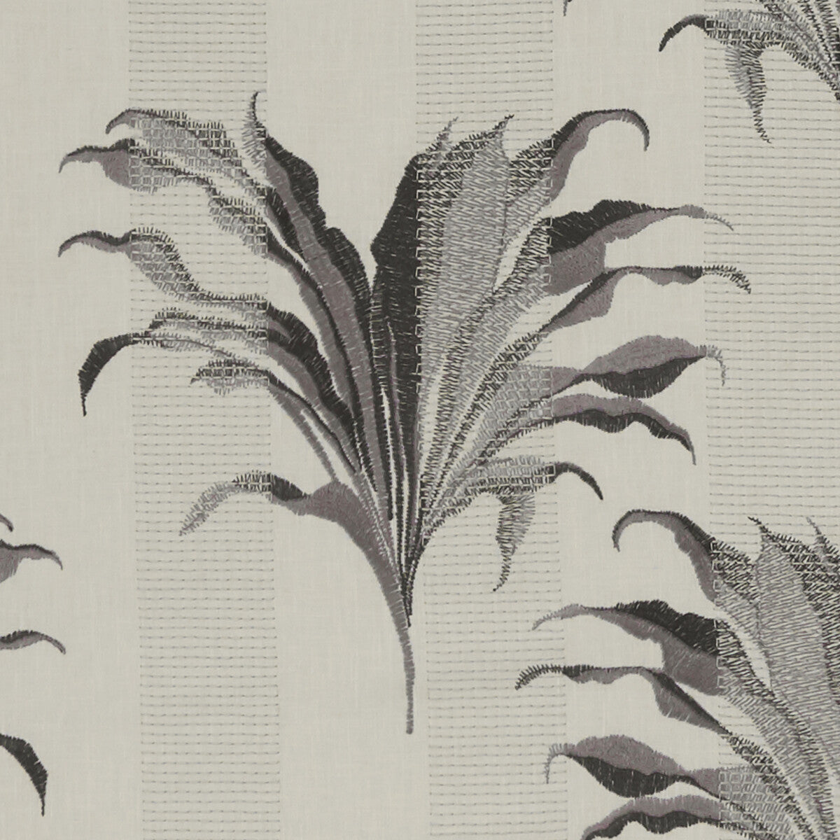CLARKE AND CLARKE F1303/01.CAC.0 PALMA CHARCOAL Fabric - Eade's Wallpaper