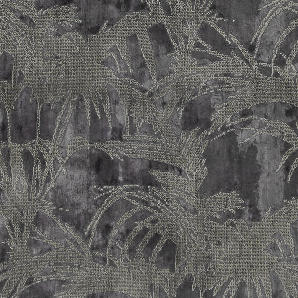 CLARKE AND CLARKE F1305/01.CAC.0 TROPICALE CHARCOAL Fabric - Eade's Wallpaper
