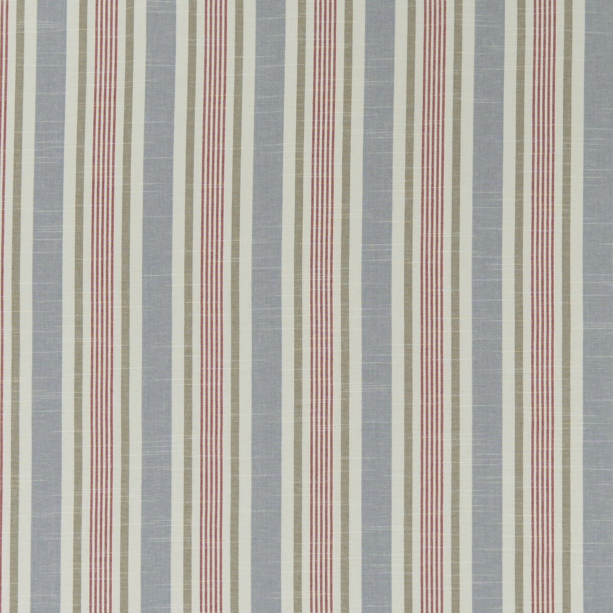 CLARKE AND CLARKE F1310/04.CAC.0 MAPPLETON DENIM/RED Fabric - Eade's Wallpaper