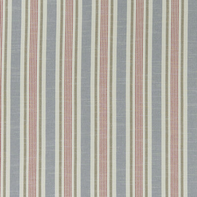 CLARKE AND CLARKE F1310/04.CAC.0 MAPPLETON DENIM/RED Fabric - Eade's Wallpaper
