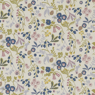 CLARKE AND CLARKE F1312/06.CAC.0 ASHBEE TEAL/BLUSH Fabric - Eade's Wallpaper