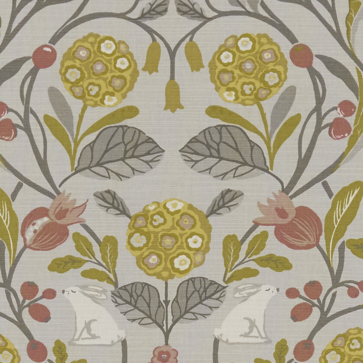 CLARKE AND CLARKE F1314/03.CAC.0 FORESTER OCHRE Fabric - Eade's Wallpaper