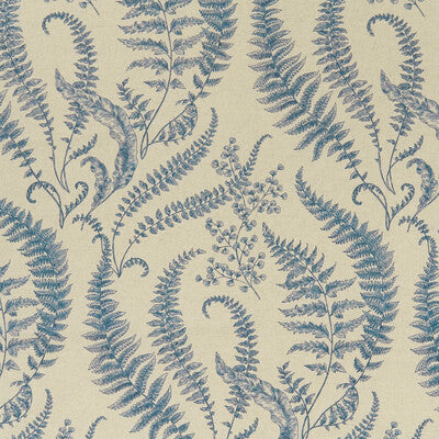 CLARKE AND CLARKE F1328/02.CAC.0 FOLIUM DENIM Fabric - Eade's Wallpaper