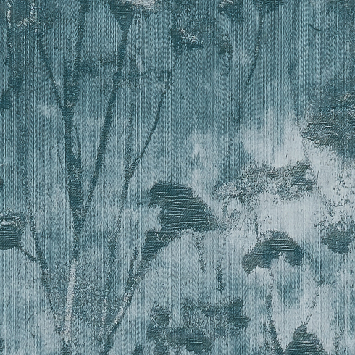 CLARKE AND CLARKE F1338/04.CAC.0 SILHOUETTE KINGFISHER Fabric - Eade's Wallpaper