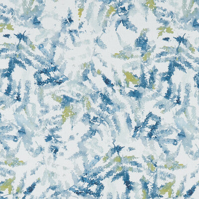 CLARKE AND CLARKE F1353/03.CAC.0 ARIELLI TEAL/CITRUS Fabric - Eade's Wallpaper