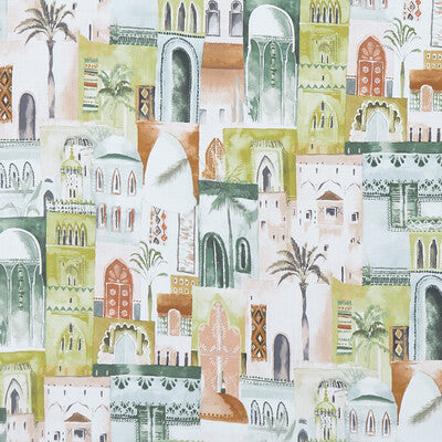 CLARKE AND CLARKE F1368/01.CAC.0 MARRAKECH APPLE Fabric - Eade's Wallpaper