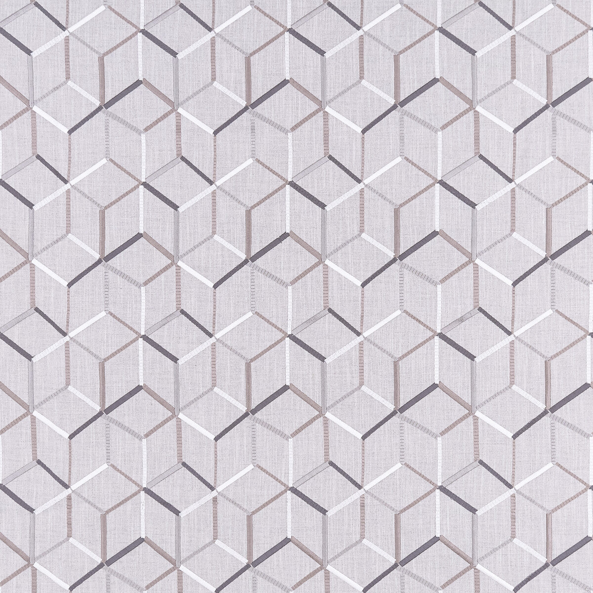 CLARKE AND CLARKE F1443/04.CAC.0 LINEAR SILVER Fabric - Eade's Wallpaper