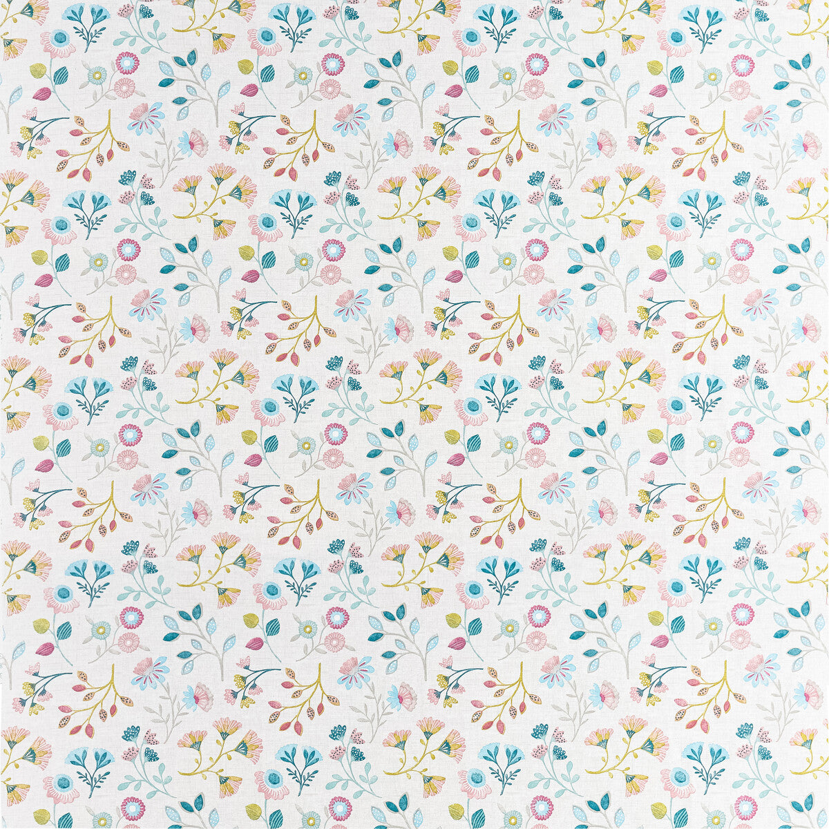 CLARKE AND CLARKE F1461/05.CAC.0 ALDER SUMMER Fabric - Eade's Wallpaper