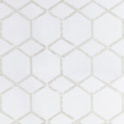 CLARKE AND CLARKE F1469/04.CAC.0 FORMA IVORY/SILVER Fabric - Eade's Wallpaper