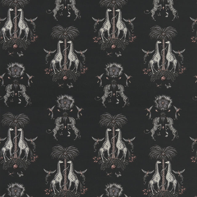 CLARKE AND CLARKE F1490/01.CAC.0 CREATURA LINEN CHARCOAL Fabric - Eade's Wallpaper