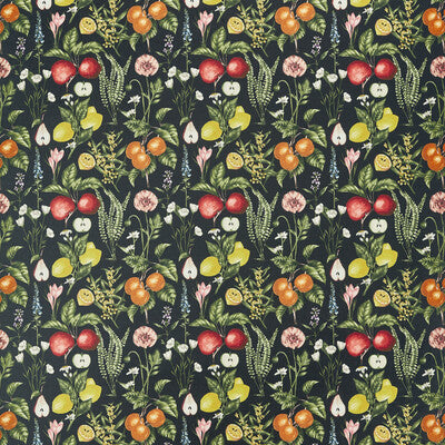 CLARKE AND CLARKE F1510/01.CAC.0 SORENTO EBONY VELVET Fabric - Eade's Wallpaper