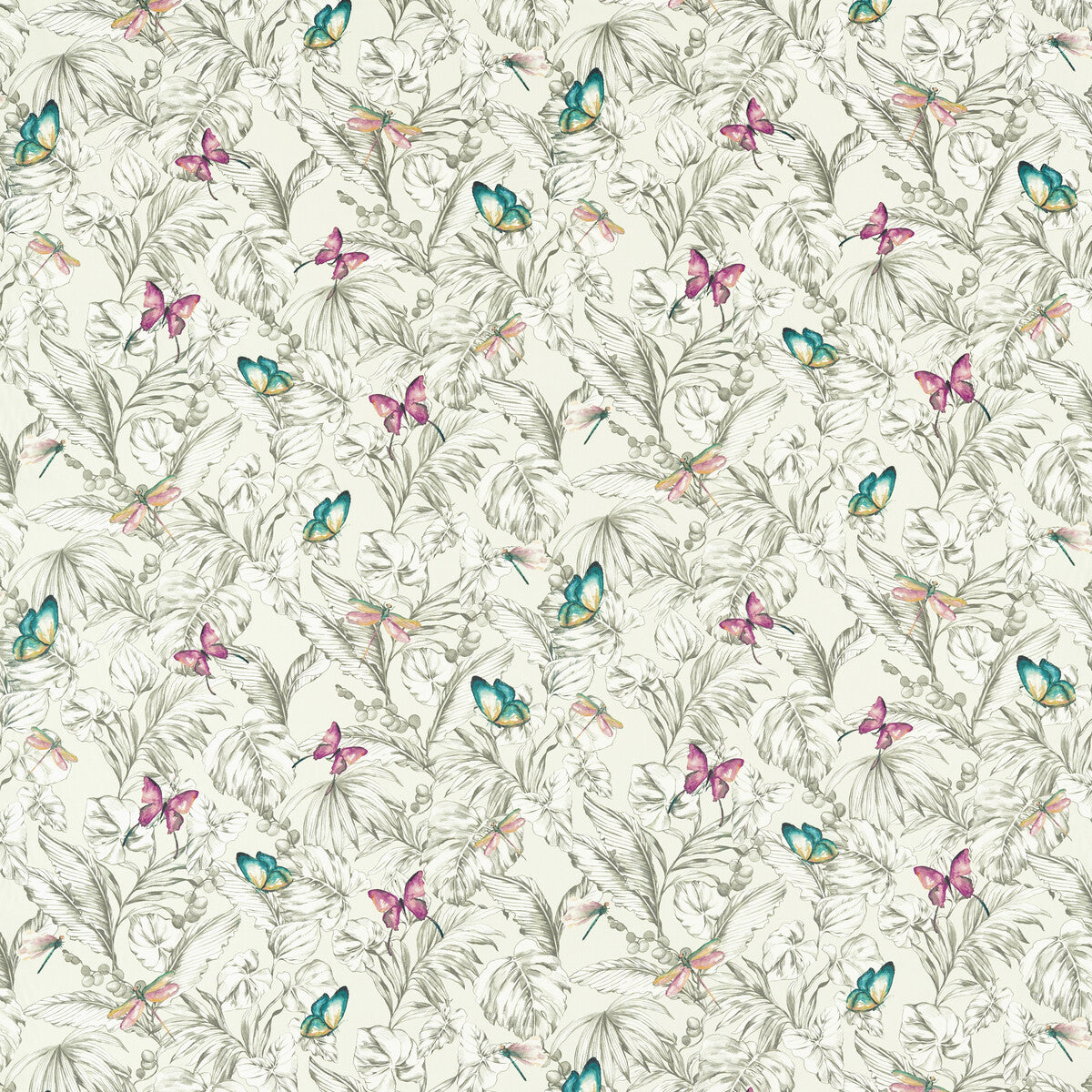 CLARKE AND CLARKE F1513/02.CAC.0 ACADIA LINEN Fabric - Eade's Wallpaper