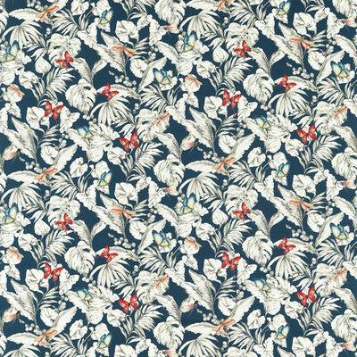 CLARKE AND CLARKE F1513/03.CAC.0 ACADIA MIDNIGHT Fabric - Eade's Wallpaper