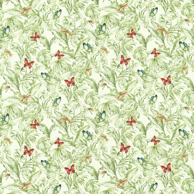 CLARKE AND CLARKE F1513/05.CAC.0 ACADIA OLIVE/SPICE Fabric - Eade's Wallpaper