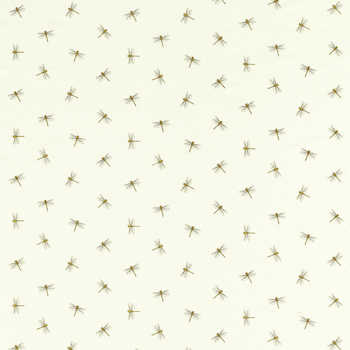 CLARKE AND CLARKE F1514/02.CAC.0 DAMSEL CITRON Fabric - Eade's Wallpaper