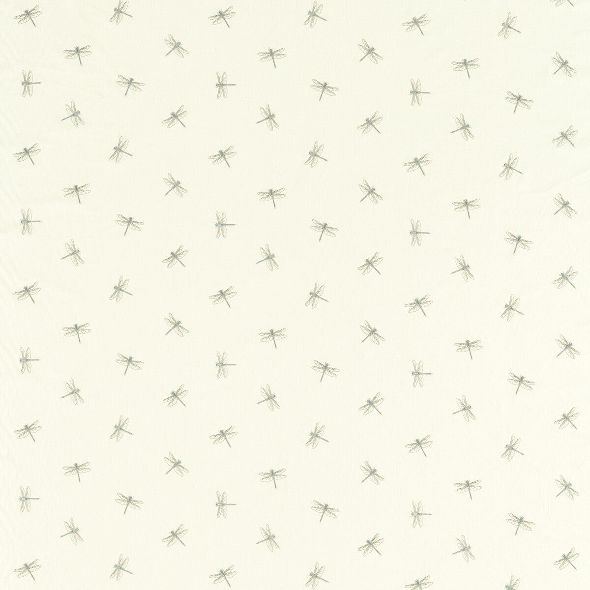 CLARKE AND CLARKE F1514/03.CAC.0 DAMSEL MINERAL Fabric - Eade's Wallpaper