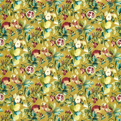 CLARKE AND CLARKE F1515/03.CAC.0 FRUTA OCHRE VELVET Fabric - Eade's Wallpaper