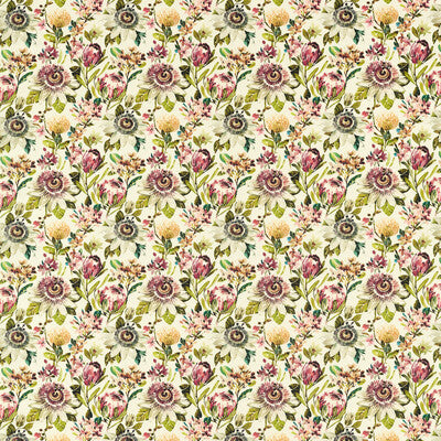 CLARKE AND CLARKE F1519/01.CAC.0 PARADISE AUTUMN Fabric - Eade's Wallpaper