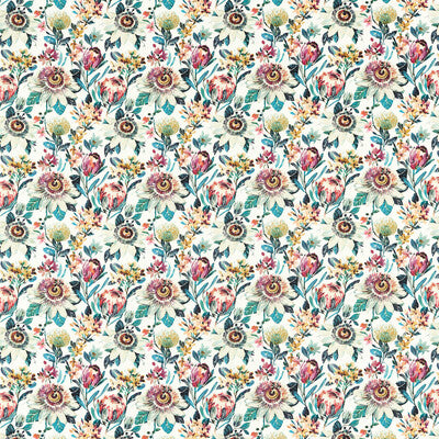 CLARKE AND CLARKE F1519/03.CAC.0 PARADISE RUSSET Fabric - Eade's Wallpaper