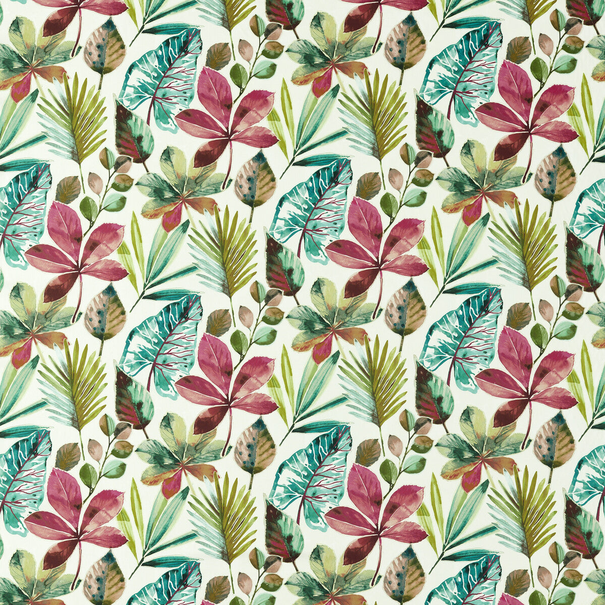 CLARKE AND CLARKE F1521/01.CAC.0 RAINFOREST AUTUMN Fabric - Eade's Wallpaper