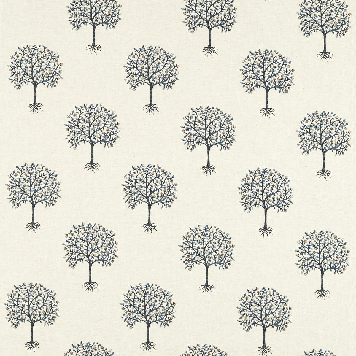 CLARKE AND CLARKE F1541/03.CAC.0 BERGAMOT DENIM/MIDNIGHT Fabric - Eade's Wallpaper