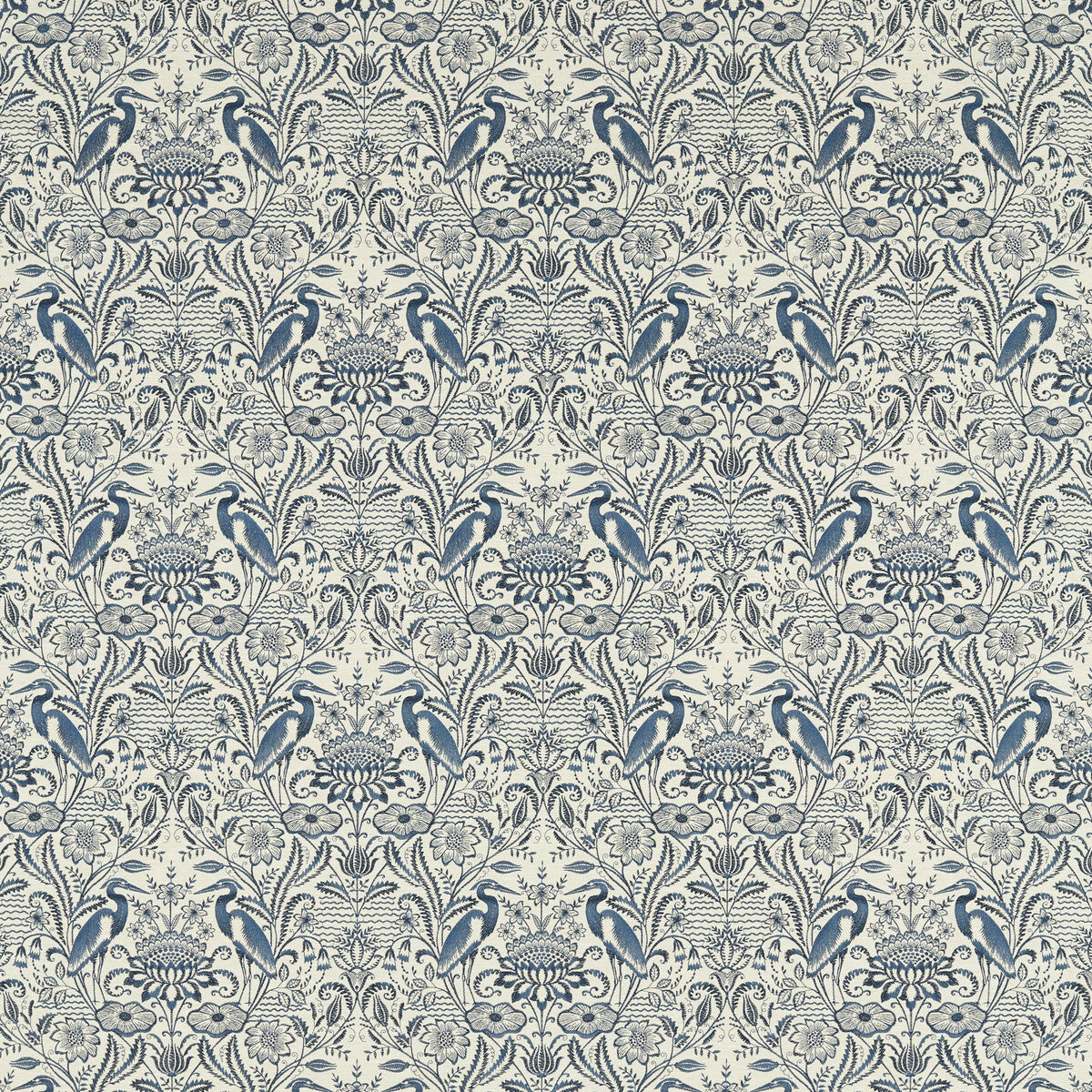 CLARKE AND CLARKE F1547/04.CAC.0 NAKURU MIDNIGHT/LINEN Fabric - Eade's Wallpaper