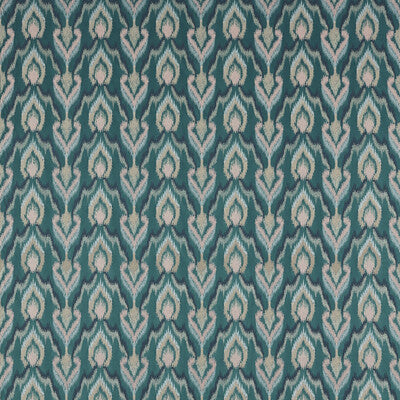 CLARKE AND CLARKE F1549/04.CAC.0 VELLUTO TEAL Fabric - Eade's Wallpaper