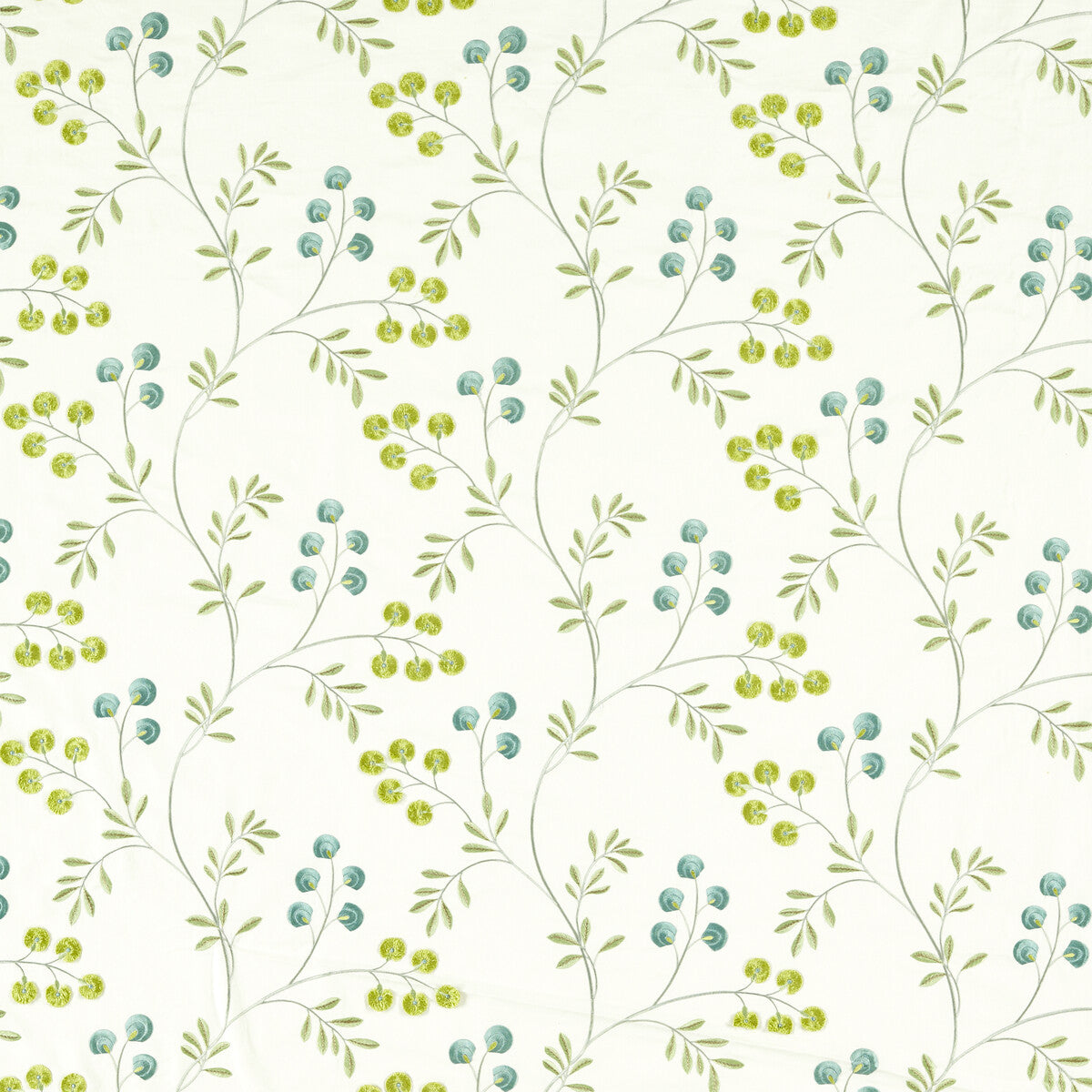 CLARKE AND CLARKE F1556/01.CAC.0 ROCHELLE APPLE/MINERAL Fabric - Eade's Wallpaper