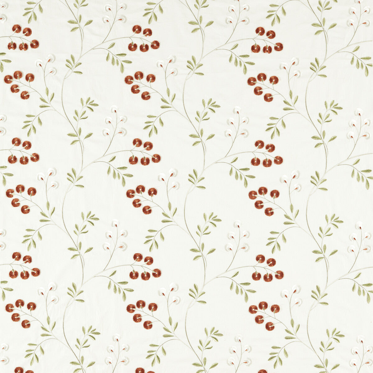 CLARKE AND CLARKE F1556/04.CAC.0 ROCHELLE SPICE Fabric - Eade's Wallpaper