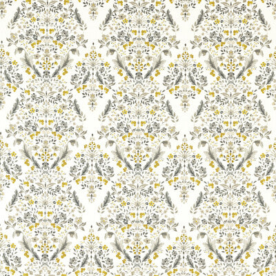 CLARKE AND CLARKE F1559/01.CAC.0 GAWTHORPE CHARCOAL Fabric - Eade's Wallpaper