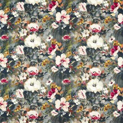 CLARKE AND CLARKE F1574/02.CAC.0 RUGOSA NOIR VELVET Fabric - Eade's Wallpaper