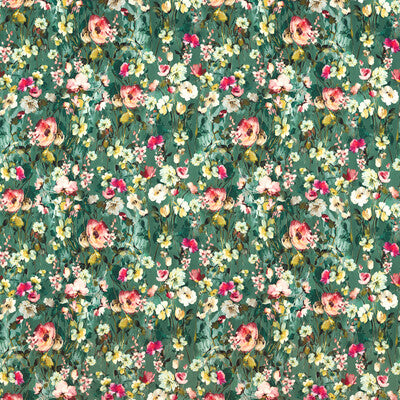 CLARKE AND CLARKE F1575/03.CAC.0 WILD MEADOW MINERAL VELVET Fabric - Eade's Wallpaper
