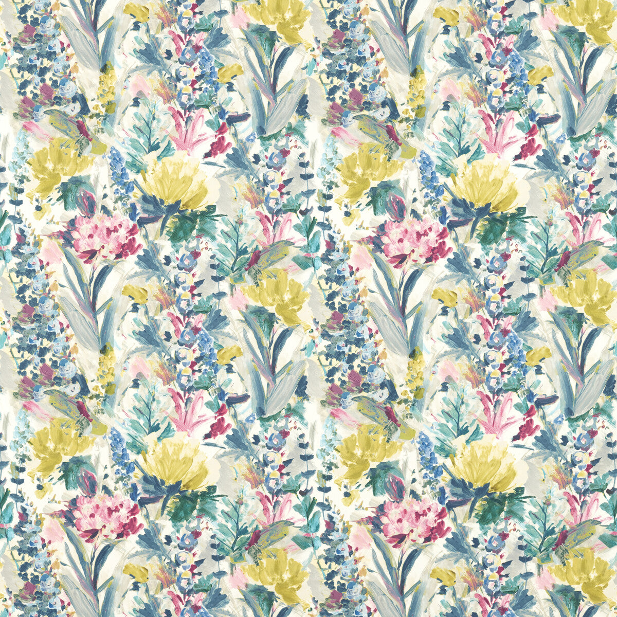 CLARKE AND CLARKE F1576/03.CAC.0 HYDRANGEA MULTI Fabric - Eade's Wallpaper