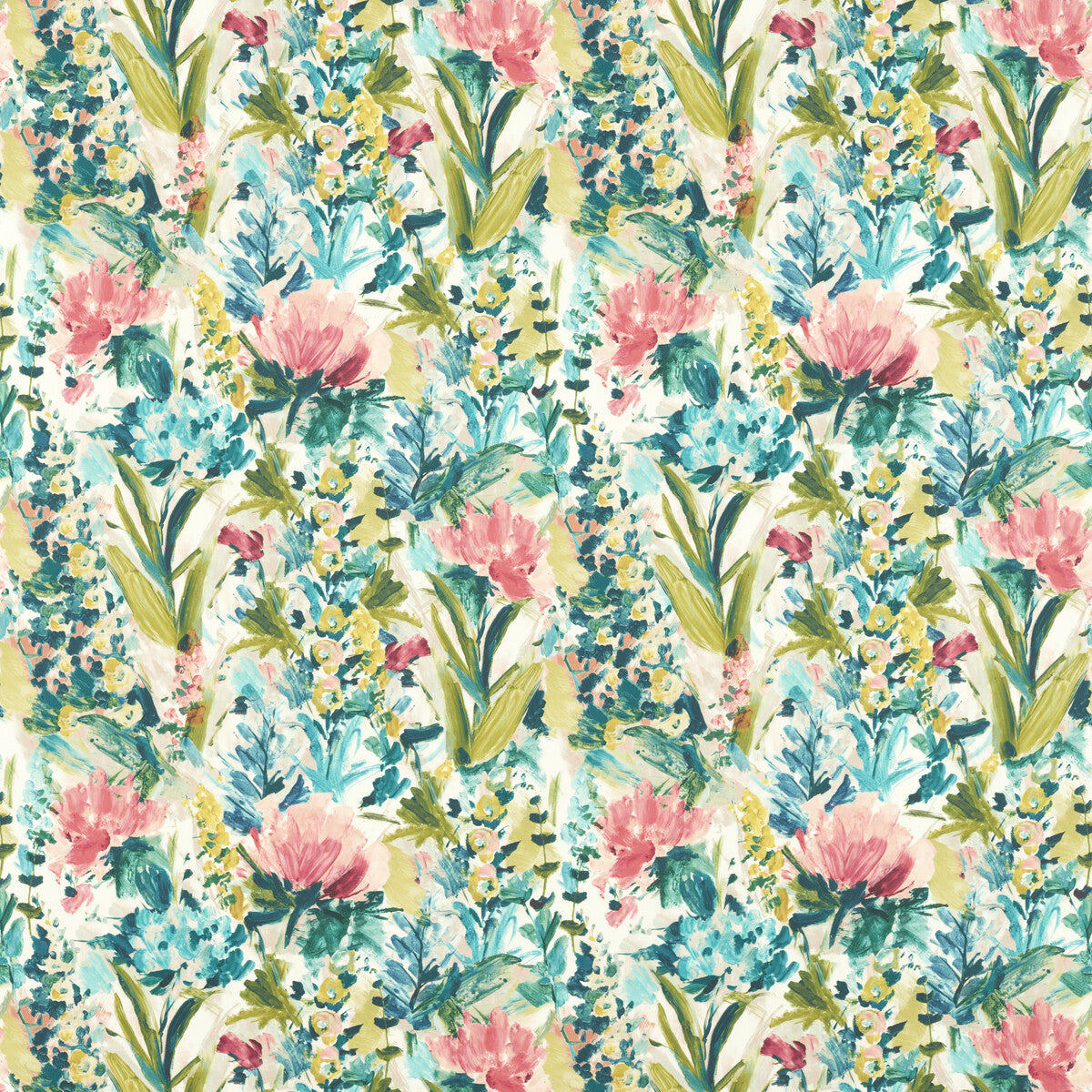 CLARKE AND CLARKE F1576/04.CAC.0 HYDRANGEA SPICE/FOREST Fabric - Eade's Wallpaper