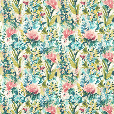 CLARKE AND CLARKE F1576/04.CAC.0 HYDRANGEA SPICE/FOREST Fabric - Eade's Wallpaper